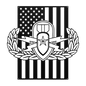 EOD Senior Badge | American Flag Tribute Wall Art - MAIKERU STUDIO