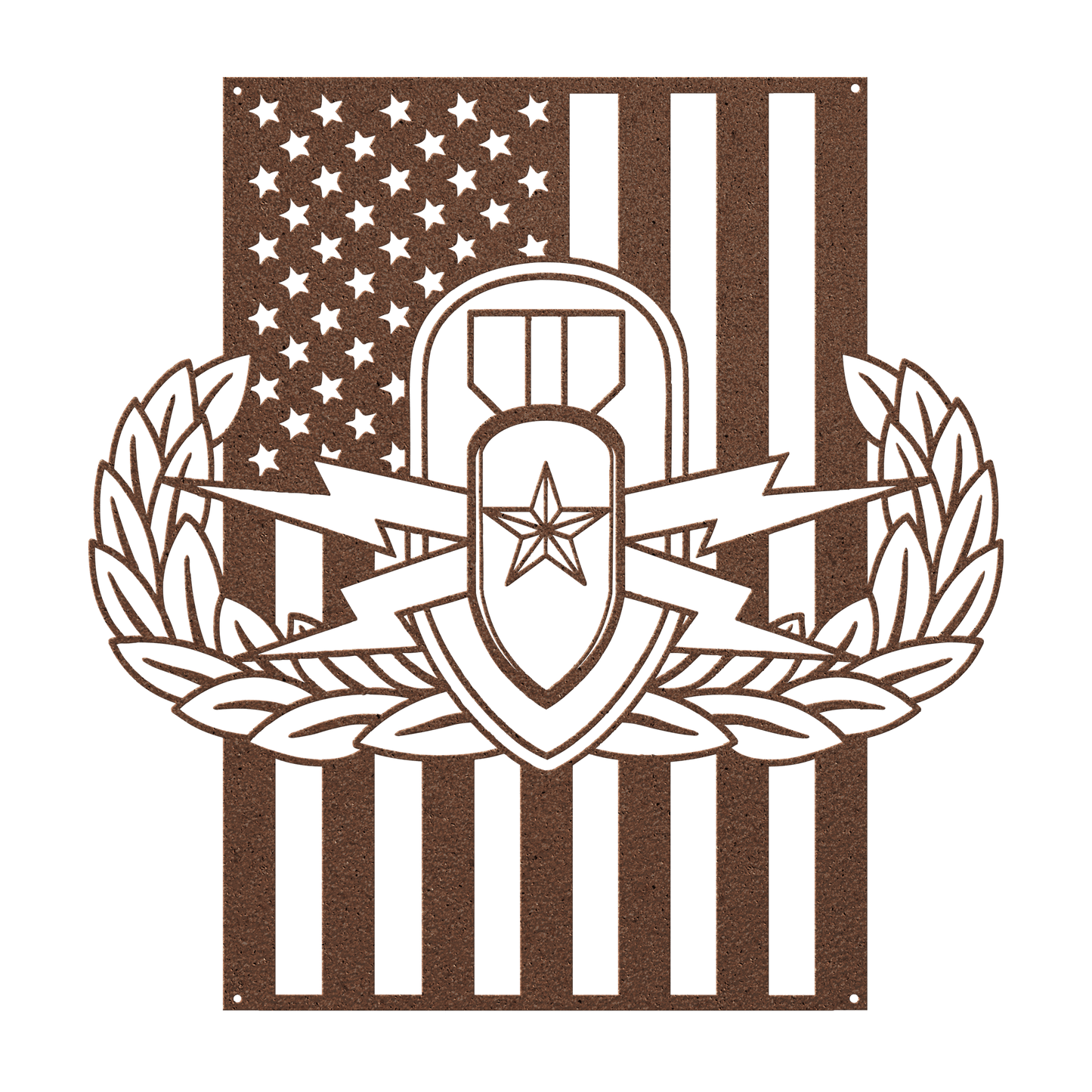EOD Senior Badge | American Flag Tribute - MAIKERU STUDIO
