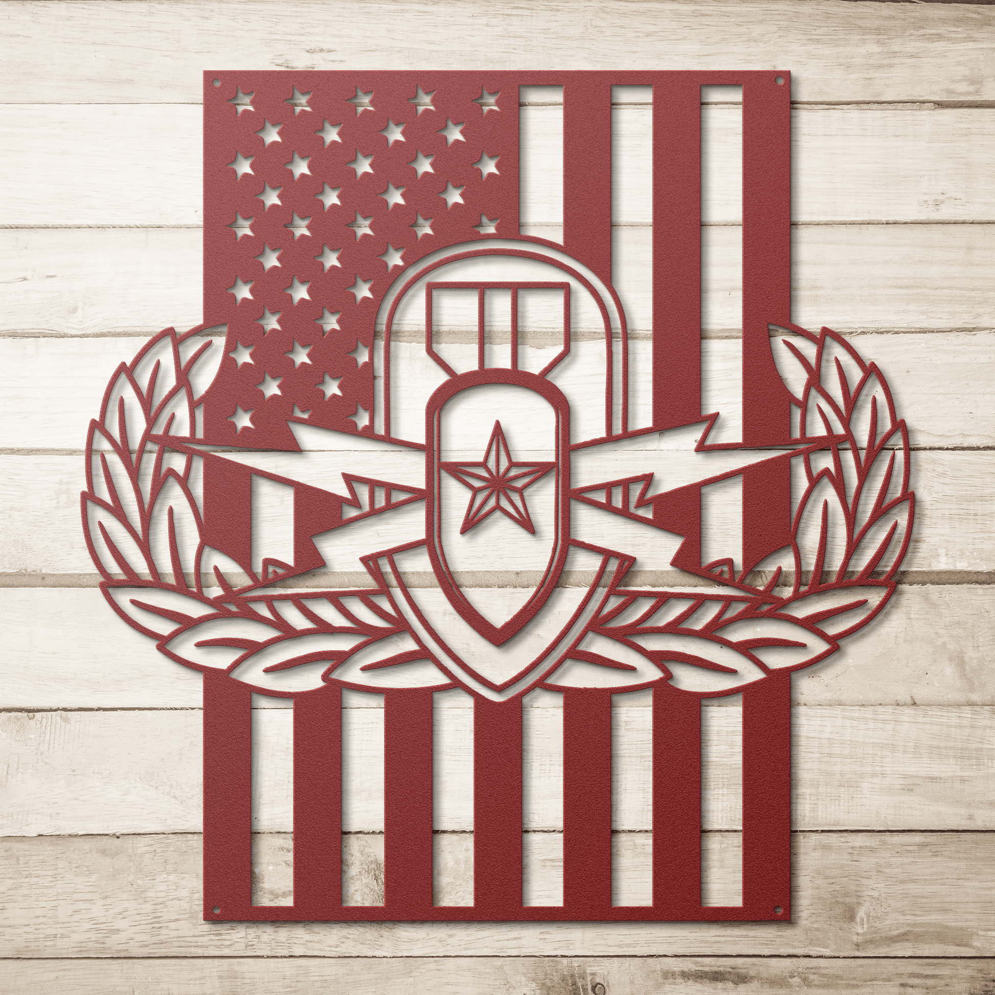EOD Senior Badge | American Flag Tribute - MAIKERU STUDIO