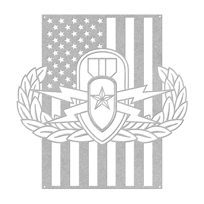 EOD Senior Badge | American Flag Tribute - MAIKERU STUDIO
