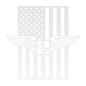 Flight Nurse Wings | American Flag Tribute - MAIKERU STUDIO