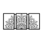 Half Mandala Picture Frame Set Metal Wall Art - MAIKERU STUDIO