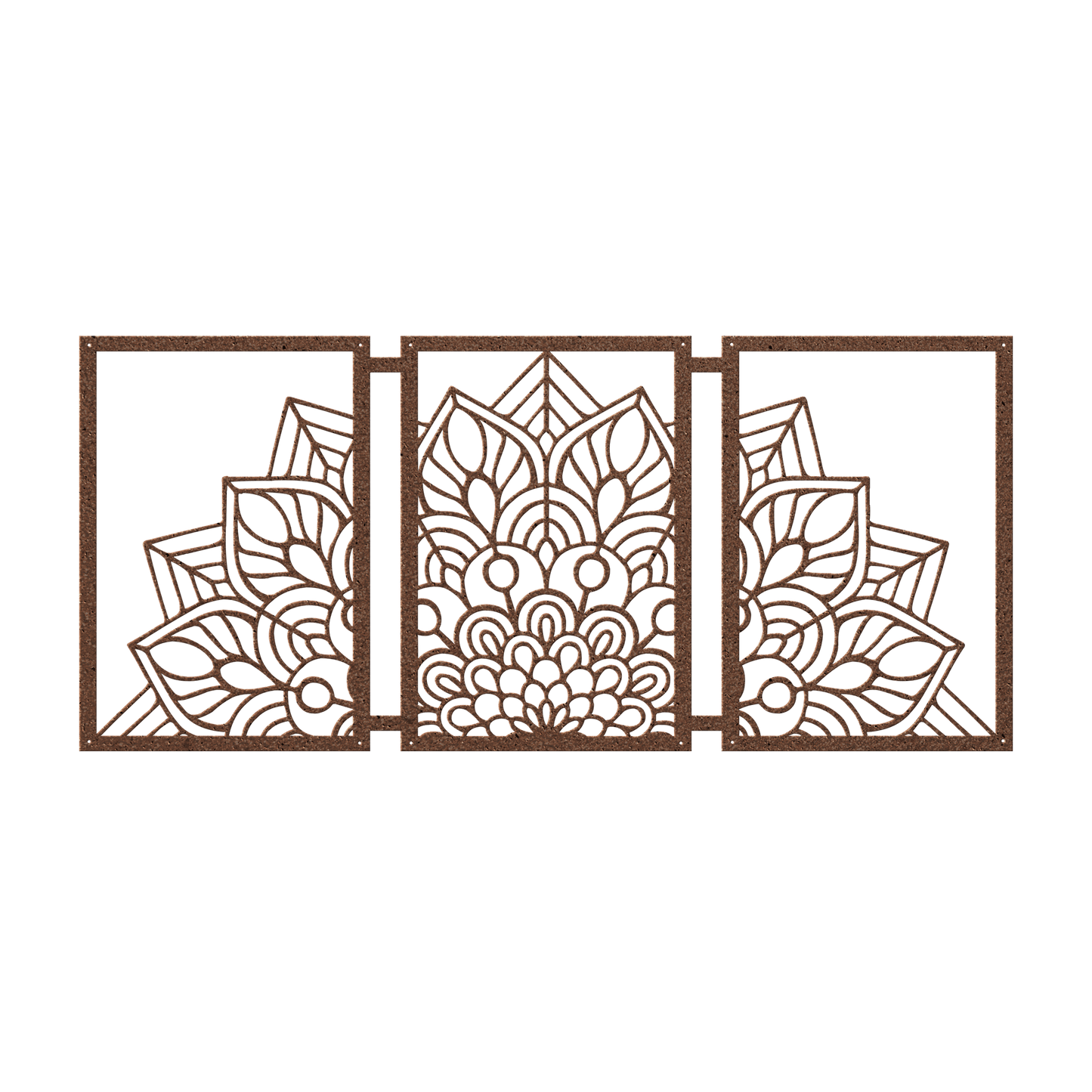 Half Mandala Picture Frame Set Metal Wall Art - MAIKERU STUDIO