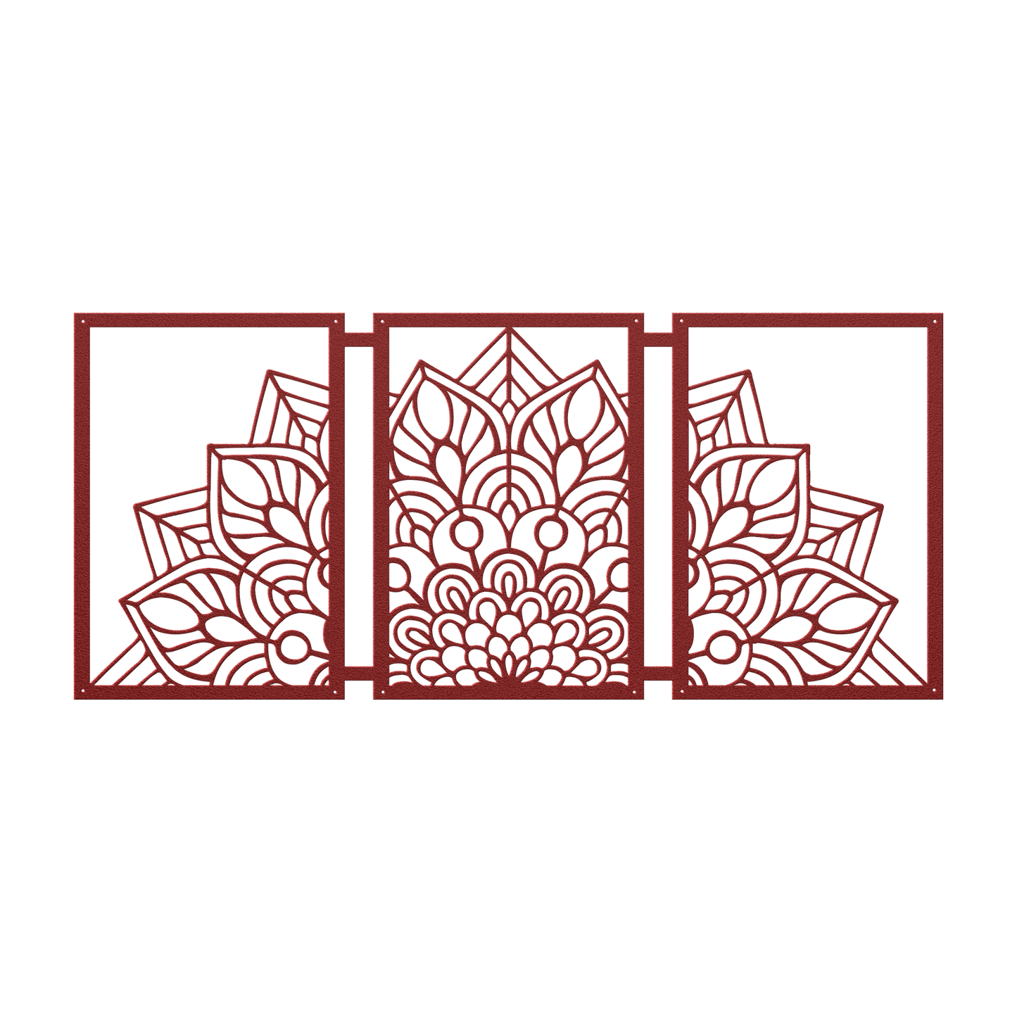 Half Mandala Picture Frame Set Metal Wall Art - MAIKERU STUDIO