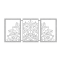 Half Mandala Picture Frame Set Metal Wall Art - MAIKERU STUDIO