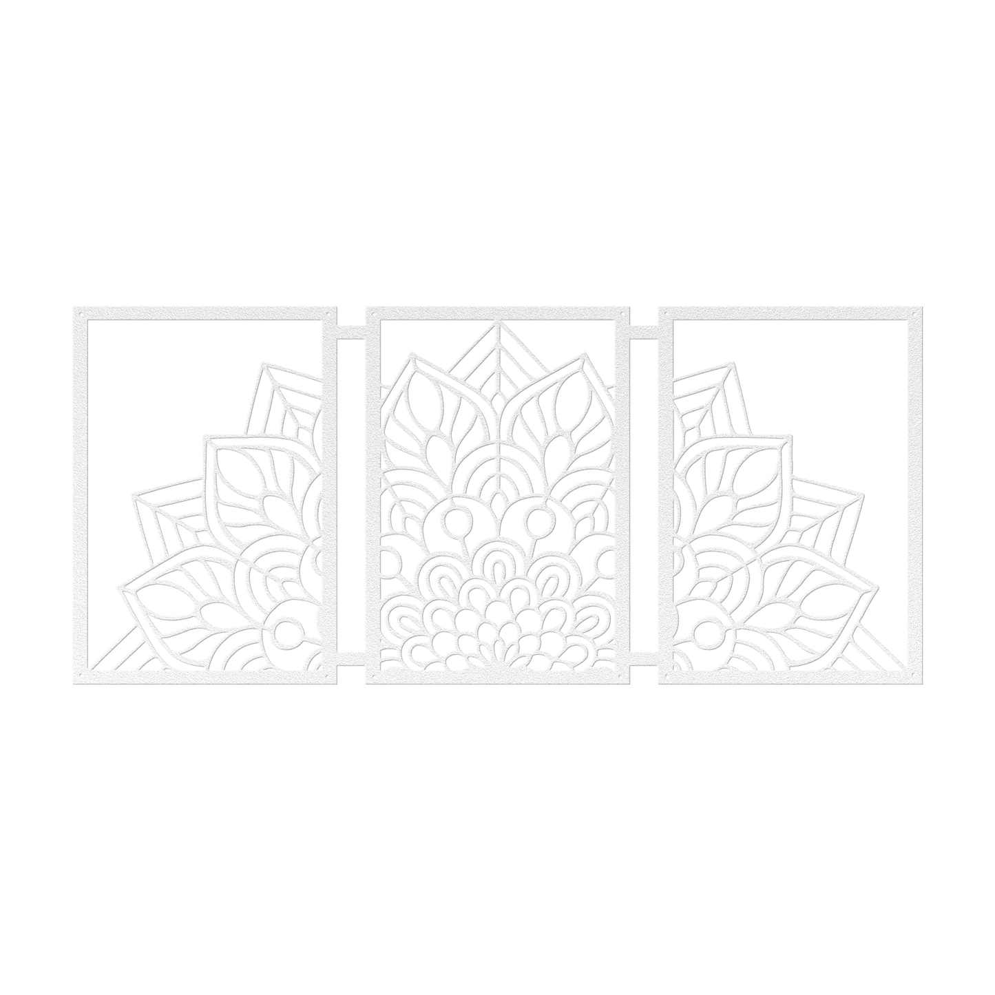 Half Mandala Picture Frame Set Metal Wall Art - MAIKERU STUDIO