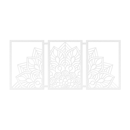 Half Mandala Picture Frame Set Metal Wall Art - MAIKERU STUDIO