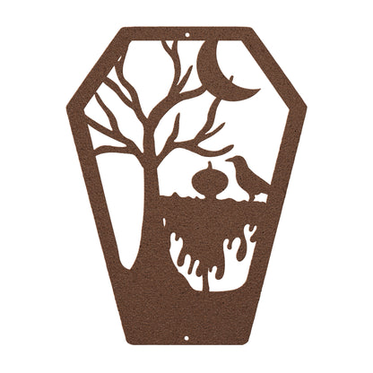 Halloween Coffin With Scarecrow - MAIKERU STUDIO