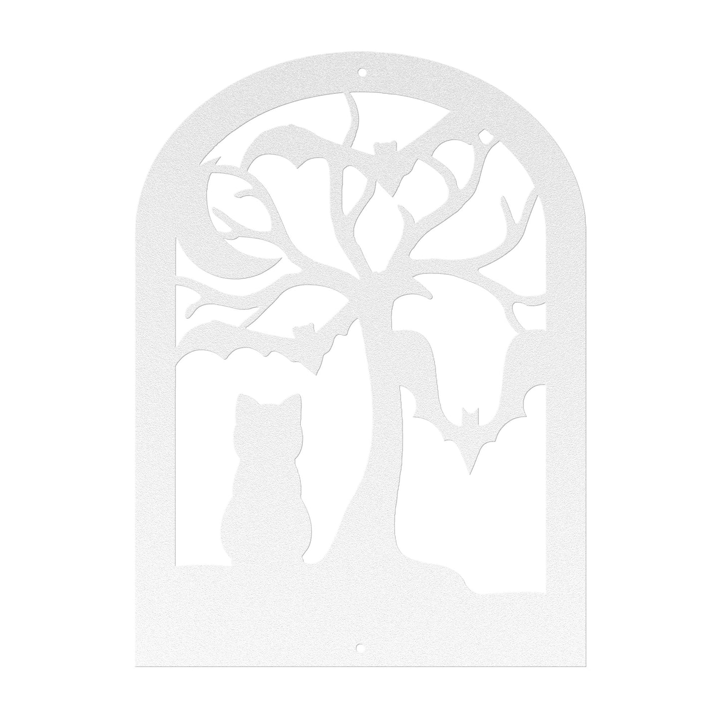 Halloween Gravestone With Cat And Bat - MAIKERU STUDIO