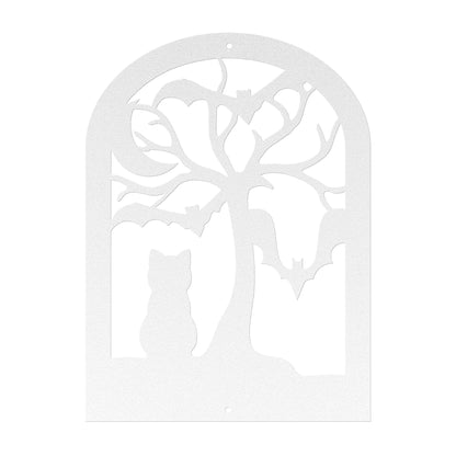 Halloween Gravestone With Cat And Bat - MAIKERU STUDIO