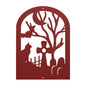 Halloween Gravestone With Cat And Graveyard - MAIKERU STUDIO
