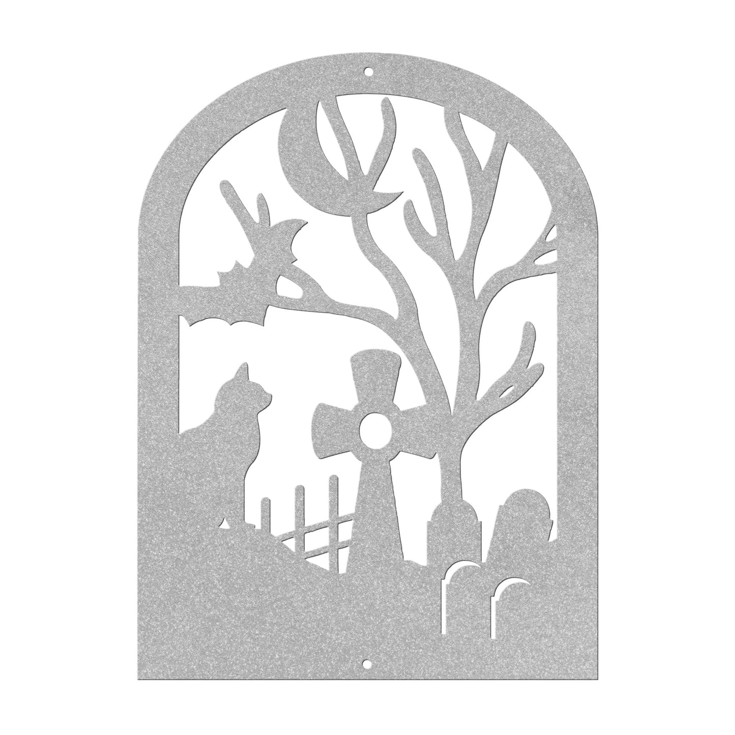 Halloween Gravestone With Cat And Graveyard - MAIKERU STUDIO