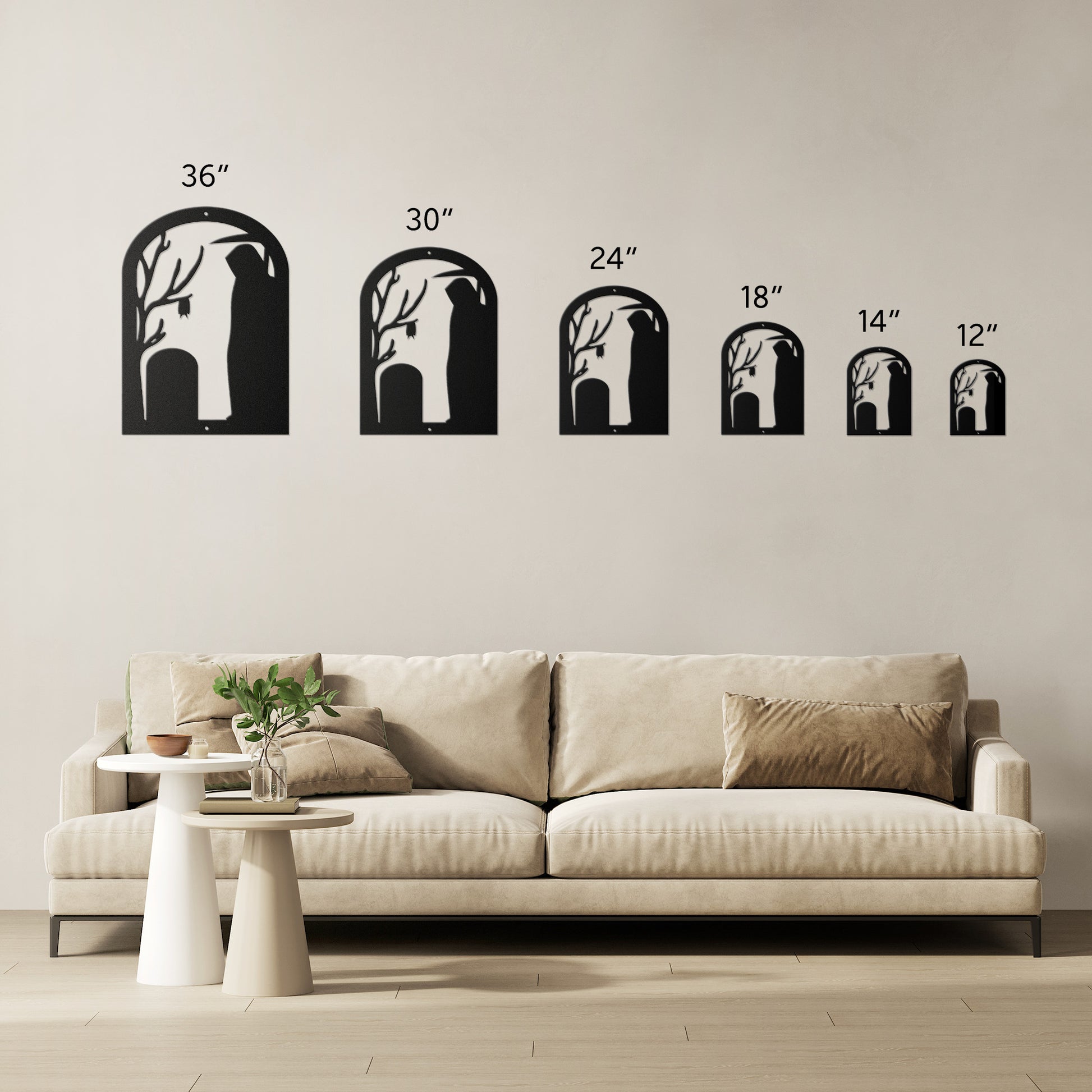 Halloween Gravestone With Grim Reaper - MAIKERU STUDIO