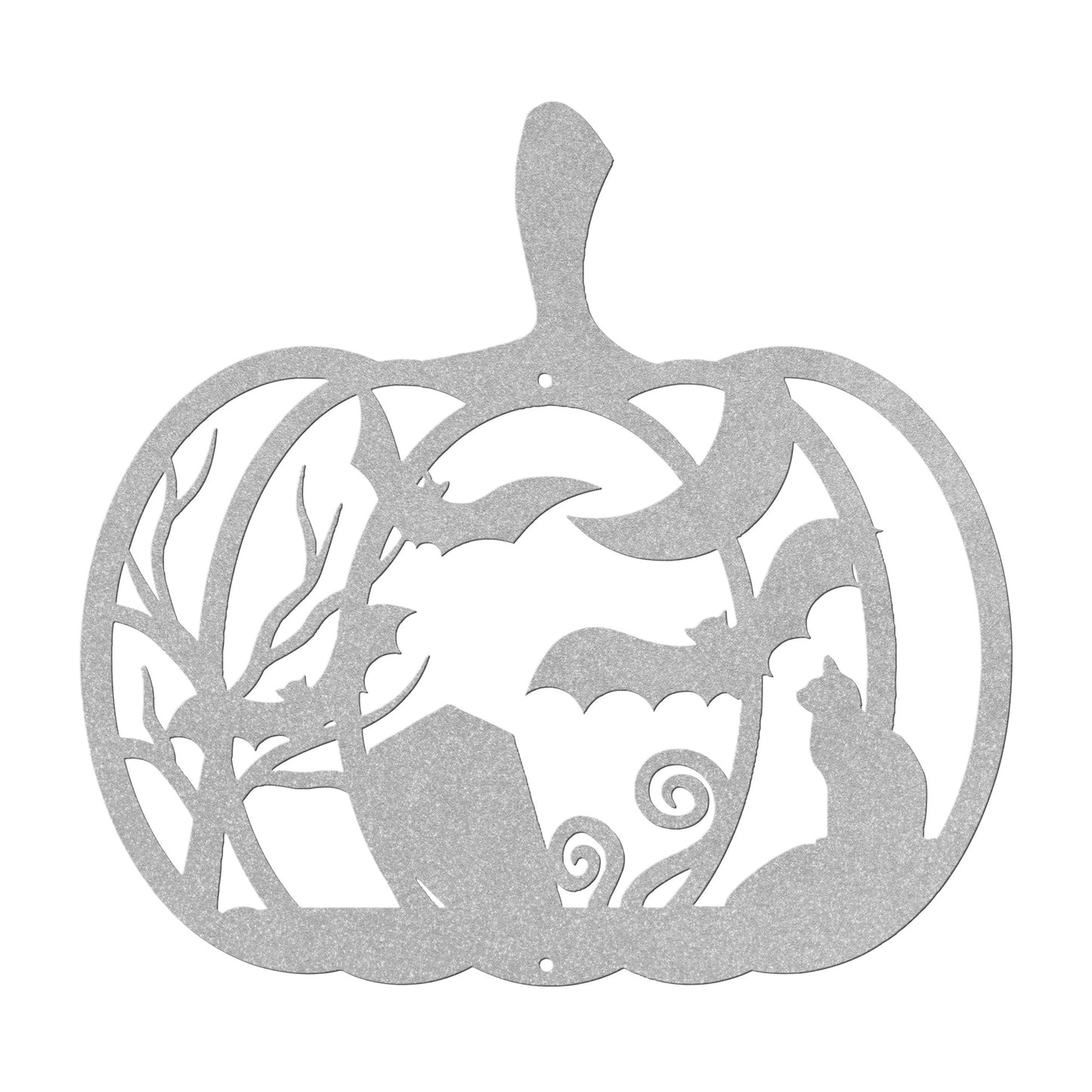 Halloween Pumpkin With Bats And Coffin - MAIKERU STUDIO
