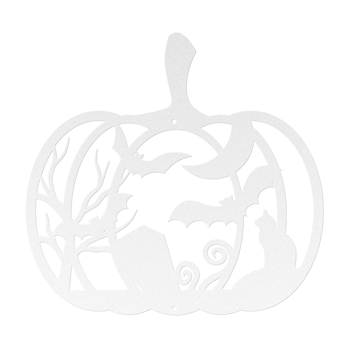 Halloween Pumpkin With Bats And Coffin - MAIKERU STUDIO