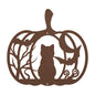 Halloween Pumpkin With Black Cat - MAIKERU STUDIO