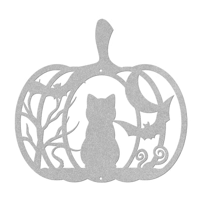 Halloween Pumpkin With Black Cat - MAIKERU STUDIO