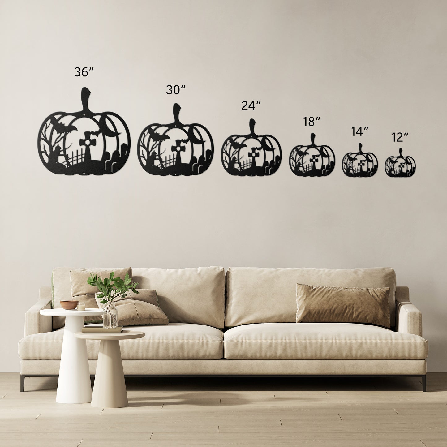 Halloween Pumpkin With Graveyard - MAIKERU STUDIO