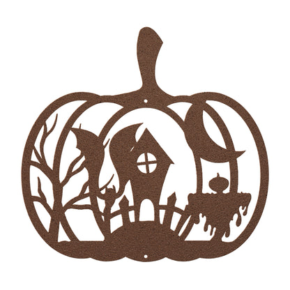 Halloween Pumpkin With Scary house - MAIKERU STUDIO