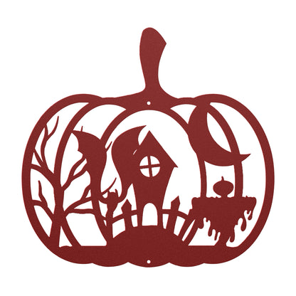 Halloween Pumpkin With Scary house - MAIKERU STUDIO
