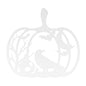 Halloween Pumpkin With Skull And Crow - MAIKERU STUDIO