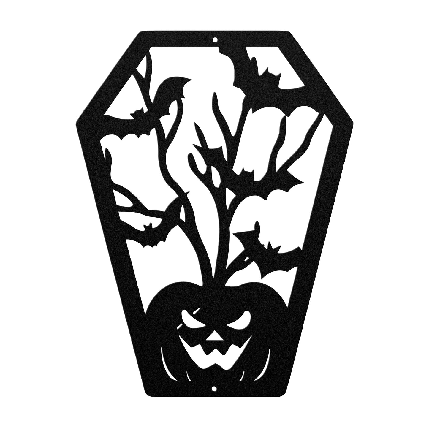 Halloween coffin with Scary Pumpkin - MAIKERU STUDIO