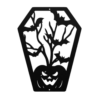Halloween coffin with Scary Pumpkin - MAIKERU STUDIO