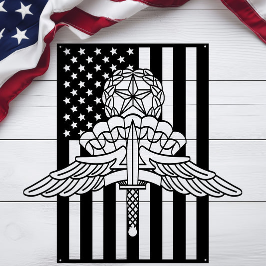 Military Freefall Jumpmaster Wings | Halo Badge Tribute - MAIKERU STUDIO