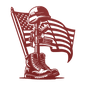 Honor the Fallen - Patriotic Battlefield Cross Metal Wall Art For Veterans - MAIKERU STUDIO