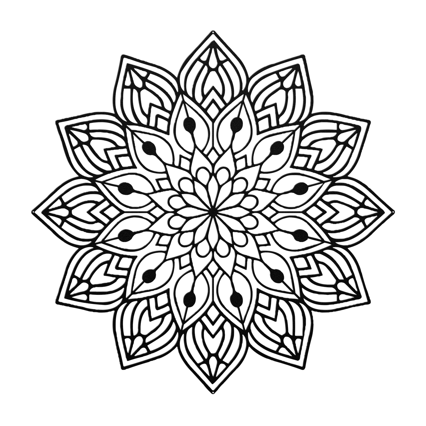 Full Mandala Metal Wall Art - MAIKERU STUDIO