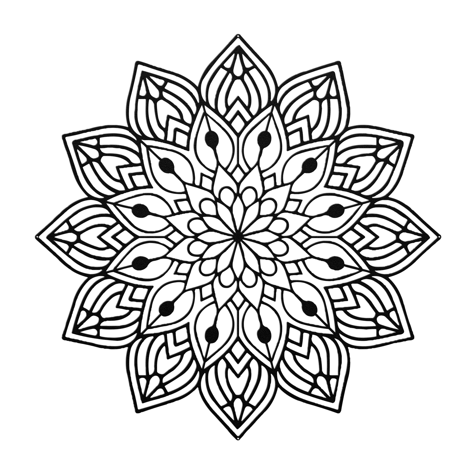 Full Mandala Metal Wall Art - MAIKERU STUDIO