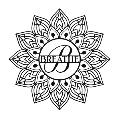 Mandala Breathe Metal Wall Art - MAIKERU STUDIO