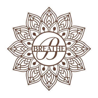 Mandala Breathe Metal Wall Art - MAIKERU STUDIO