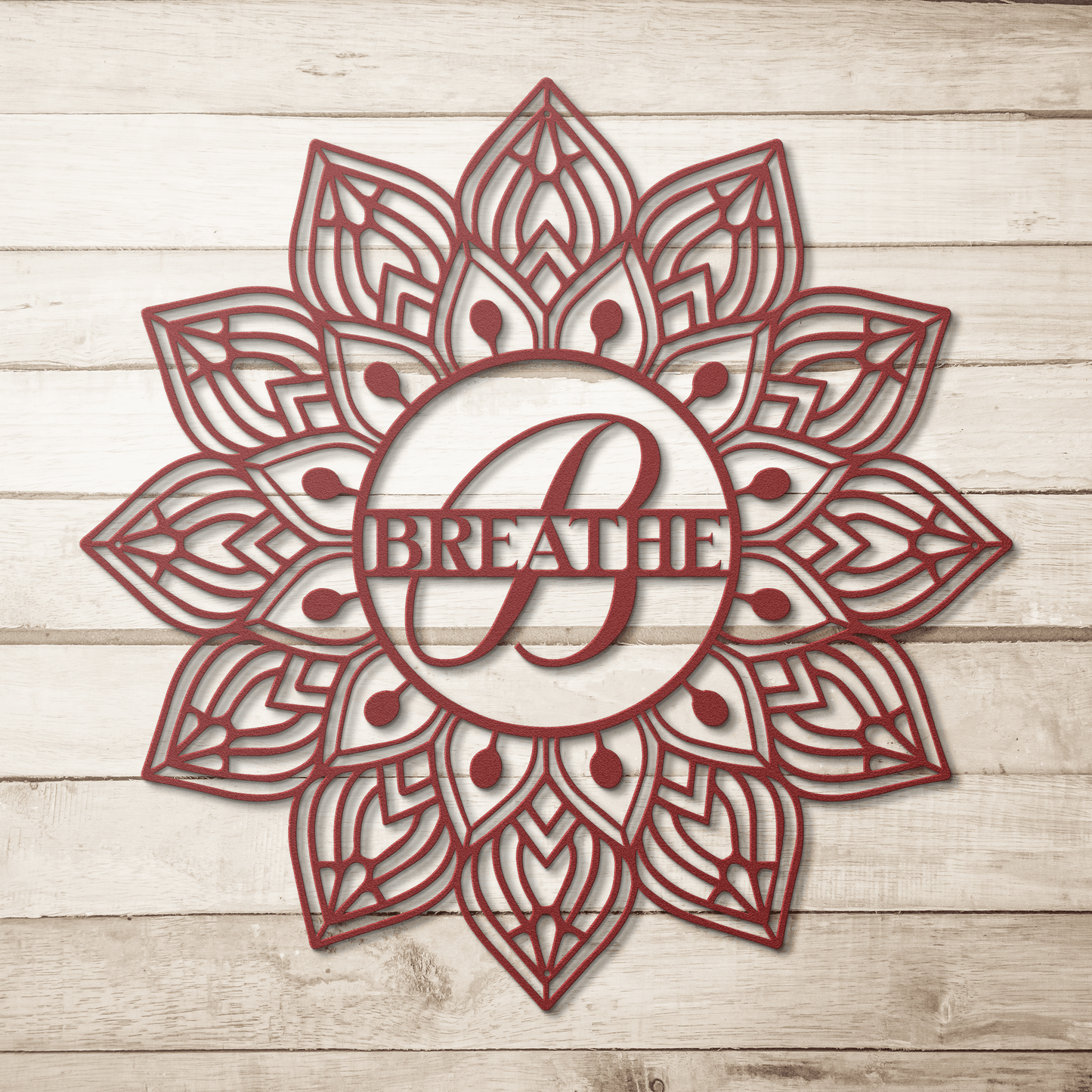 Mandala Breathe Metal Wall Art - MAIKERU STUDIO