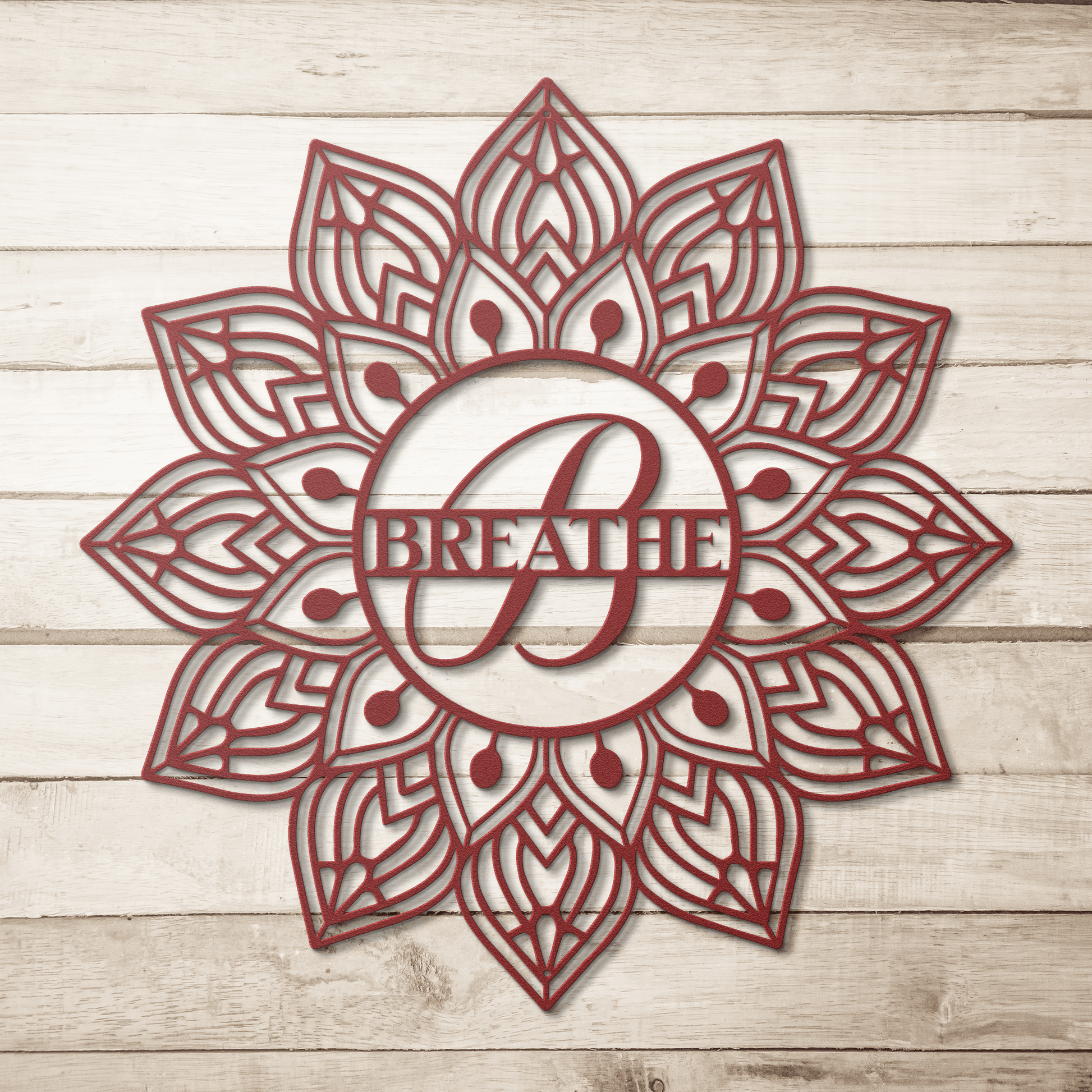 Mandala Breathe Metal Wall Art - MAIKERU STUDIO