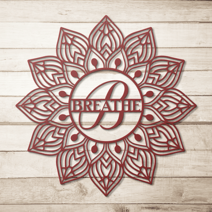 Mandala Breathe Metal Wall Art - MAIKERU STUDIO