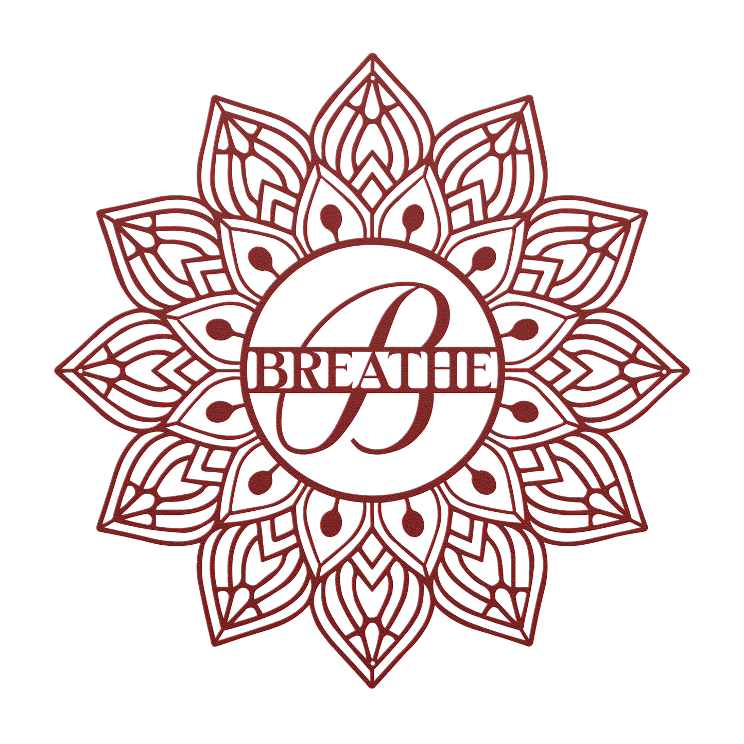 Mandala Breathe Metal Wall Art - MAIKERU STUDIO