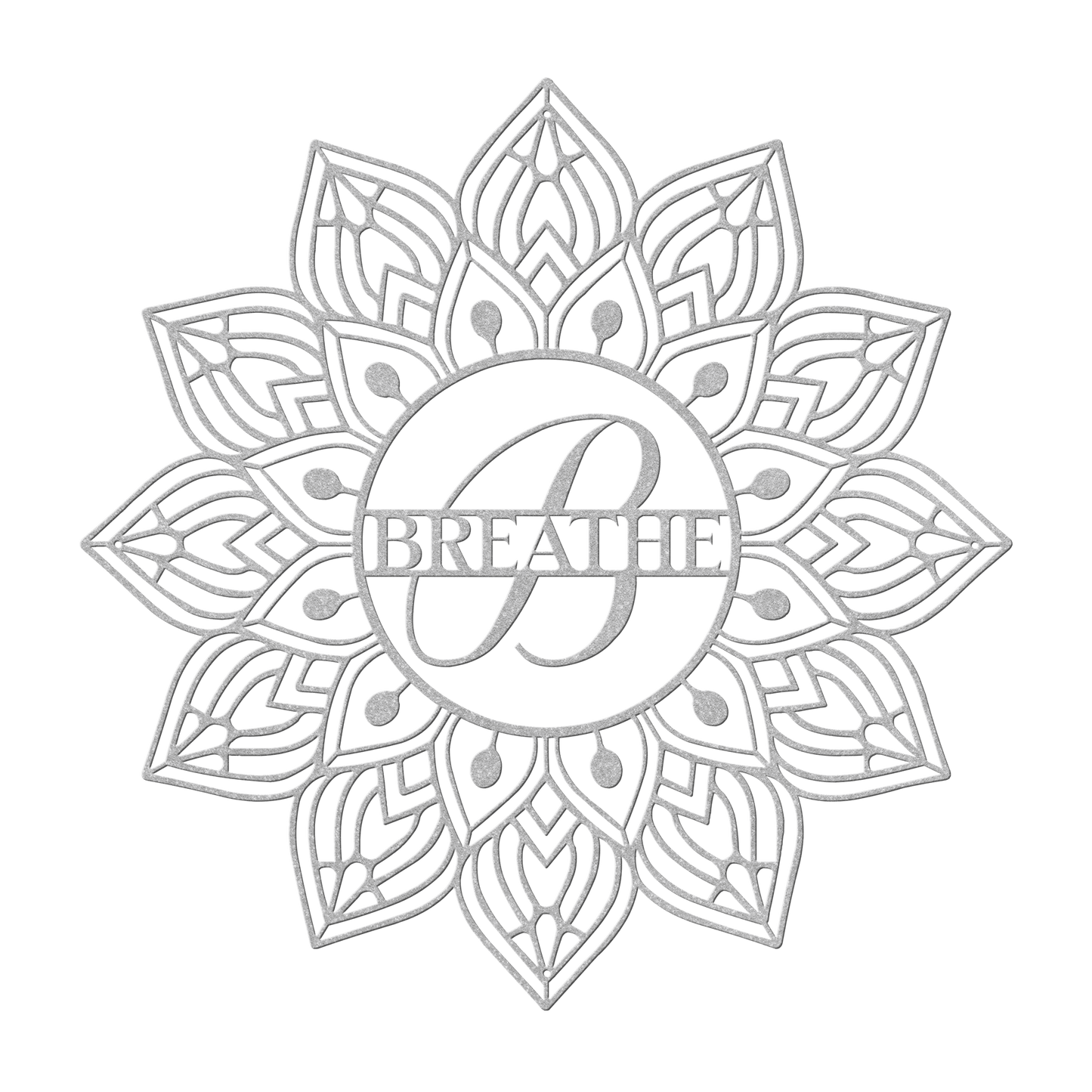 Mandala Breathe Metal Wall Art - MAIKERU STUDIO