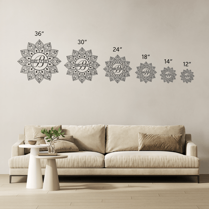 Mandala Breathe Metal Wall Art - MAIKERU STUDIO