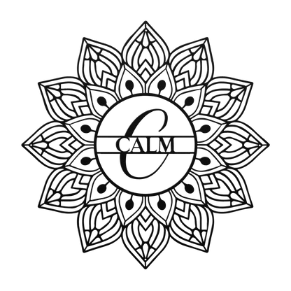 Mandala Calm Metal Wall Art - MAIKERU STUDIO