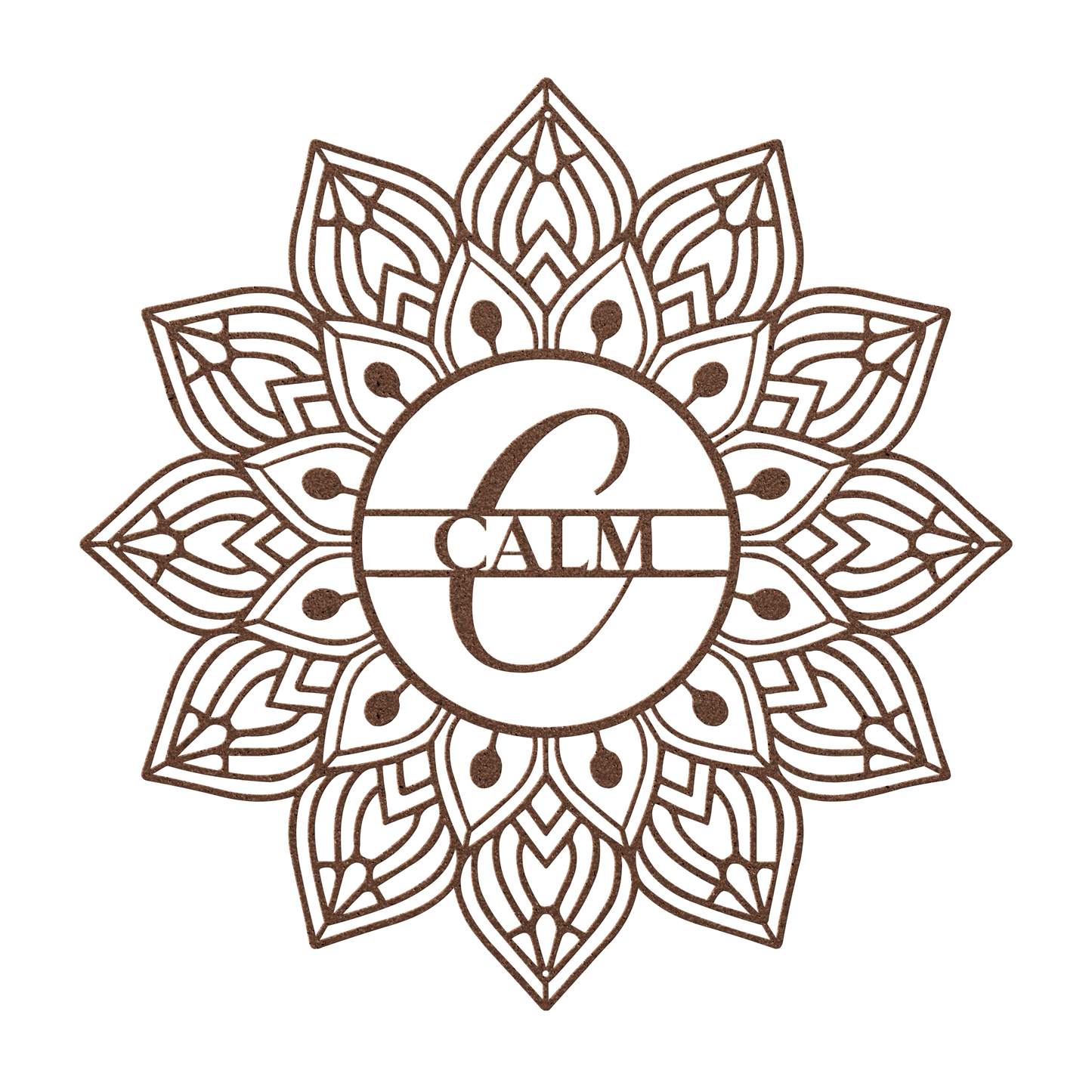 Mandala Calm Metal Wall Art - MAIKERU STUDIO