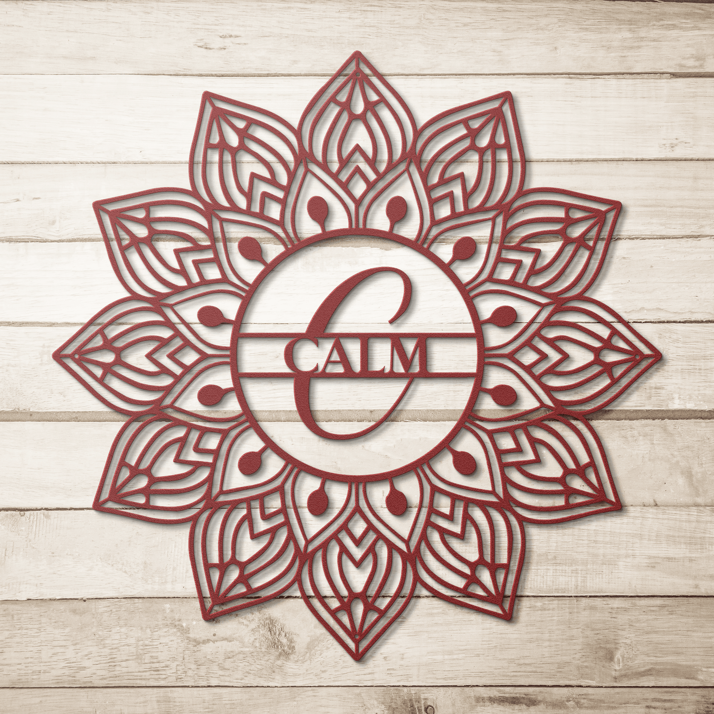 Mandala Calm Metal Wall Art - MAIKERU STUDIO