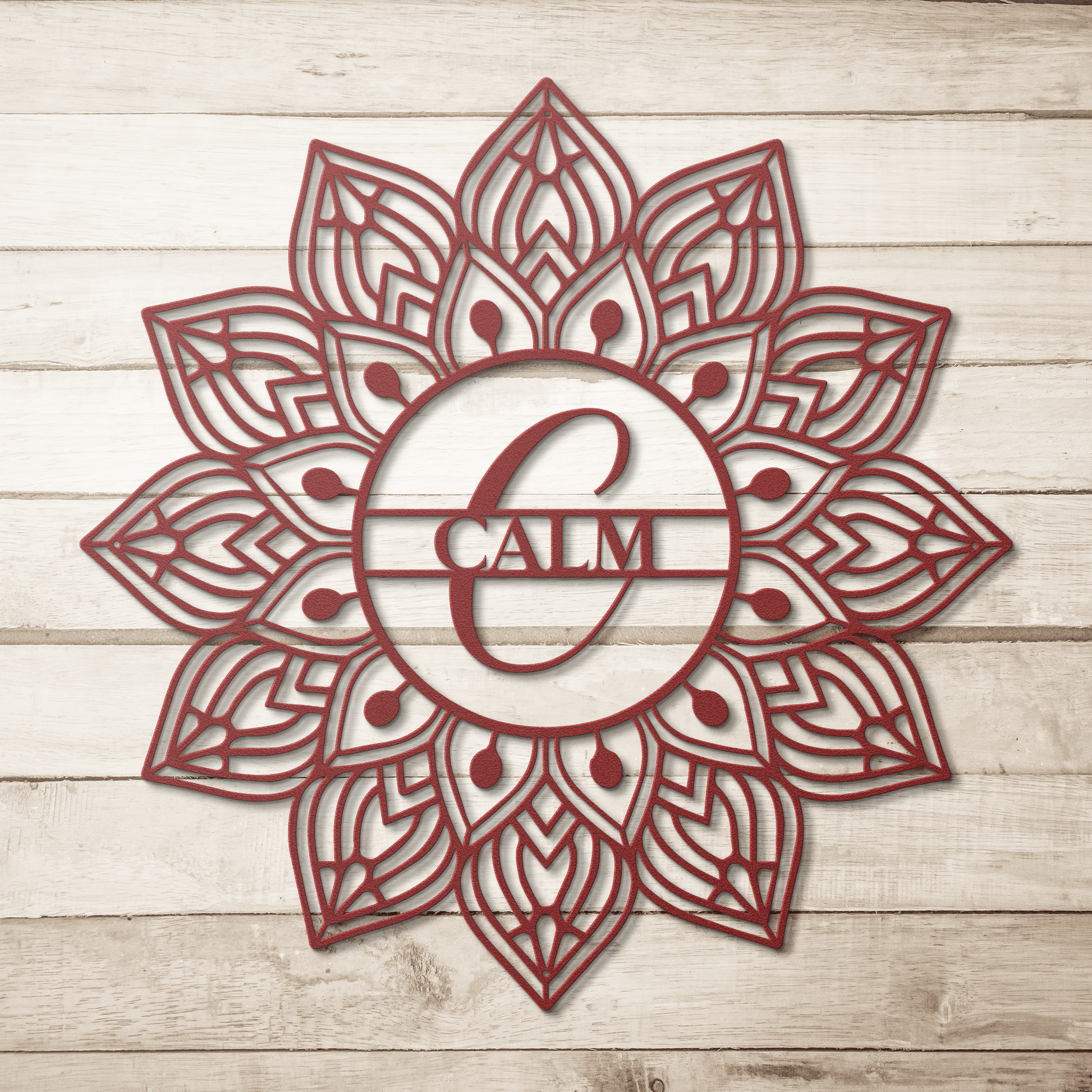 Mandala Calm Metal Wall Art - MAIKERU STUDIO