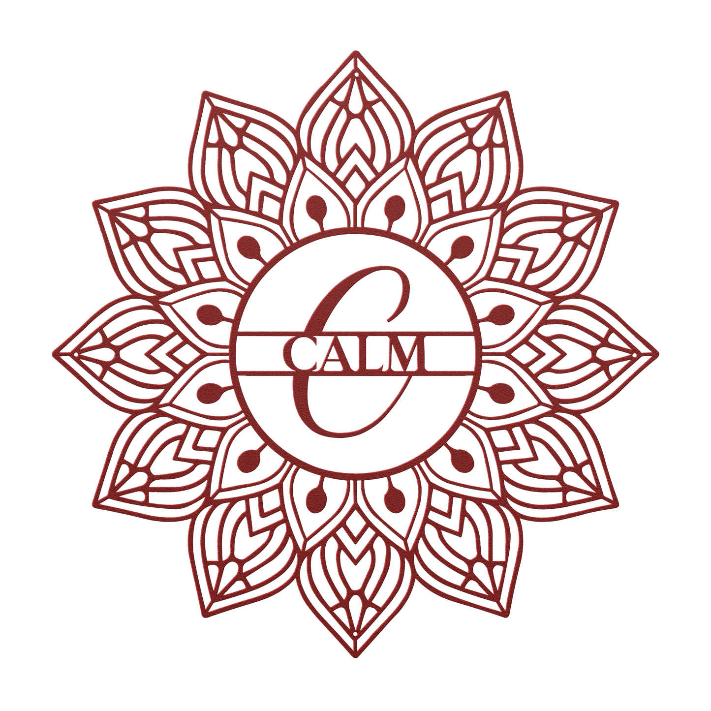Mandala Calm Metal Wall Art - MAIKERU STUDIO