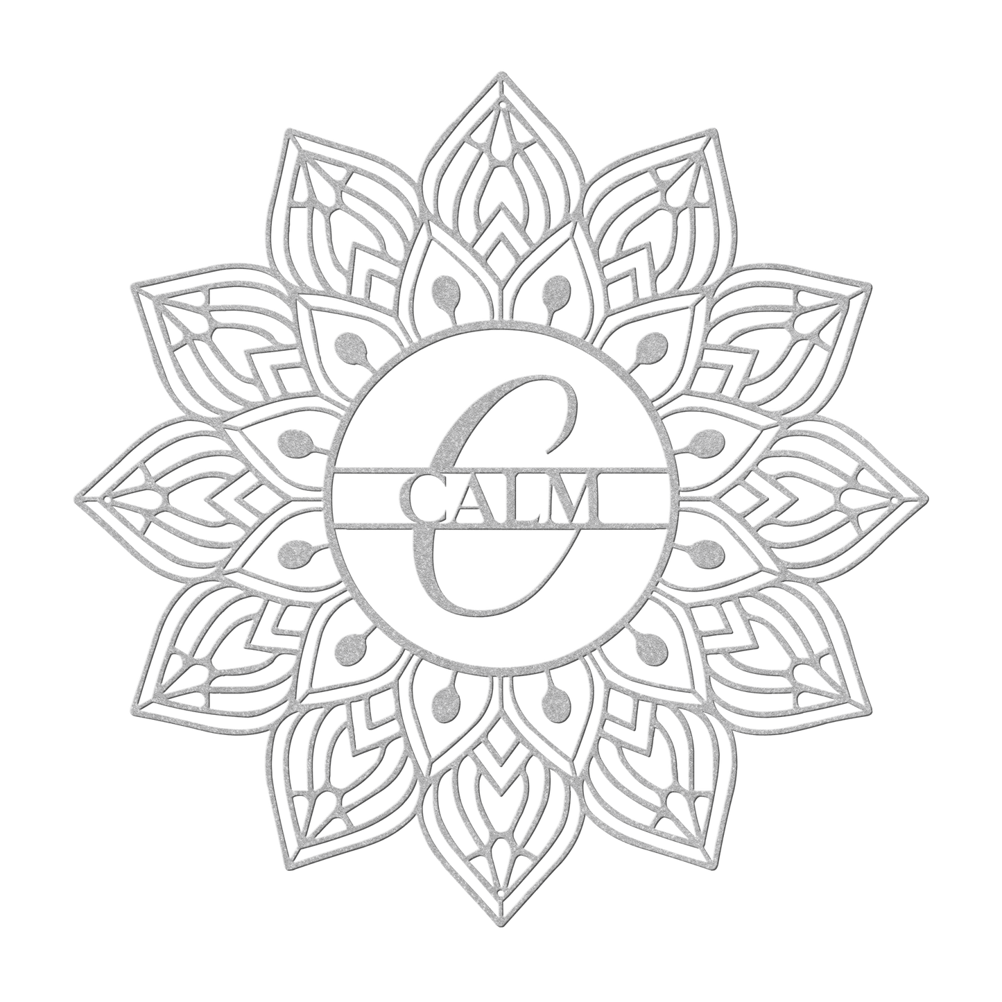 Mandala Calm Metal Wall Art - MAIKERU STUDIO