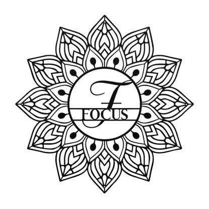 Mandala Focus Metal Wall Art - MAIKERU STUDIO