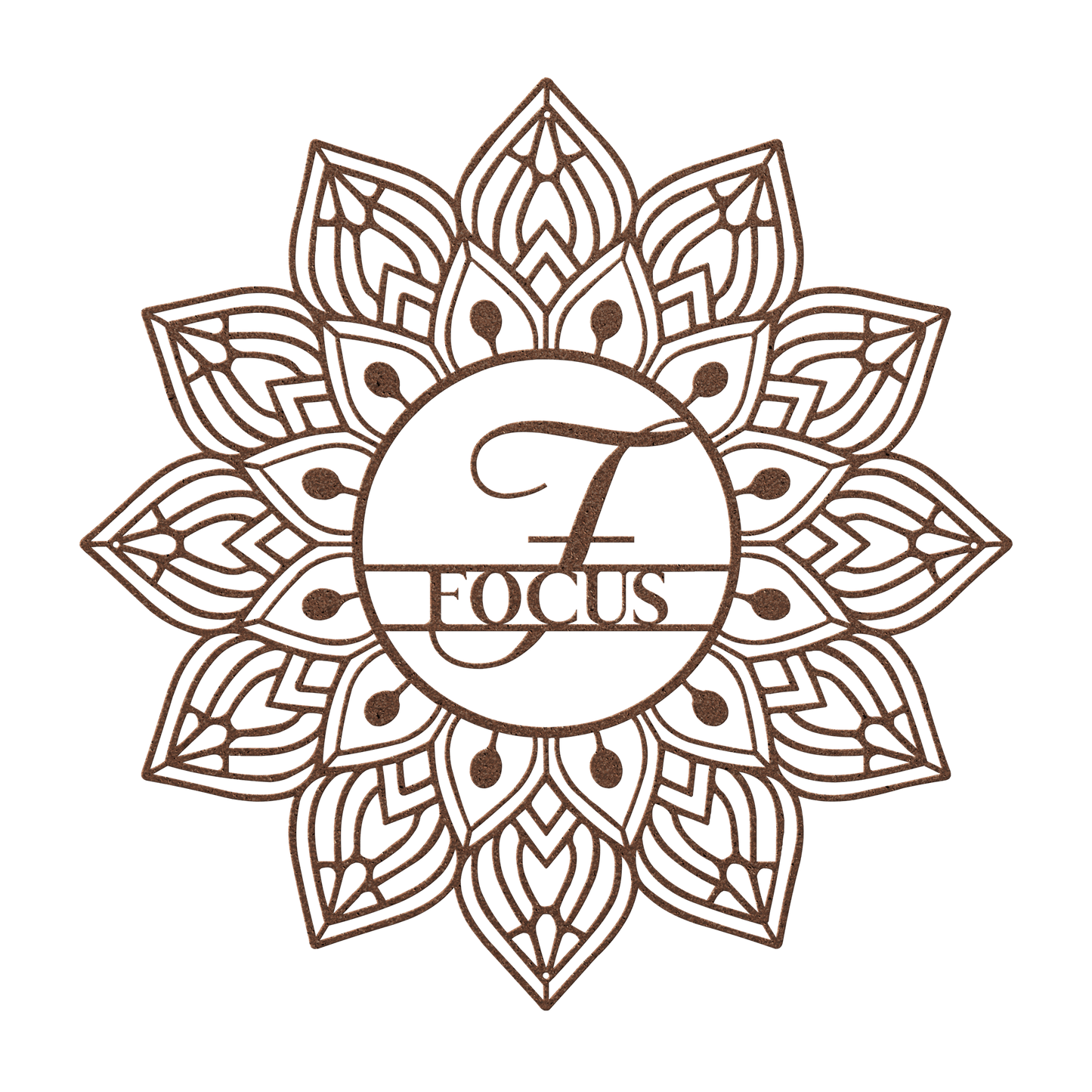 Mandala Focus Metal Wall Art - MAIKERU STUDIO