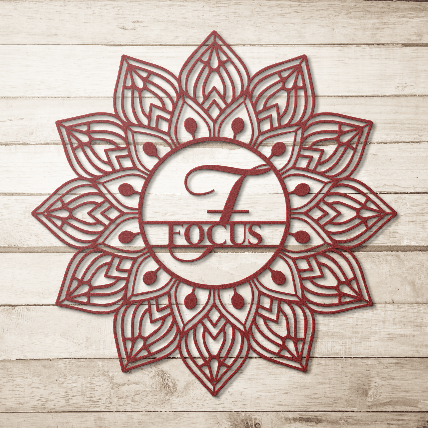 Mandala Focus Metal Wall Art - MAIKERU STUDIO