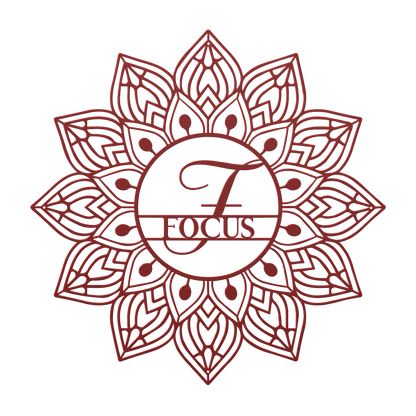 Mandala Focus Metal Wall Art - MAIKERU STUDIO
