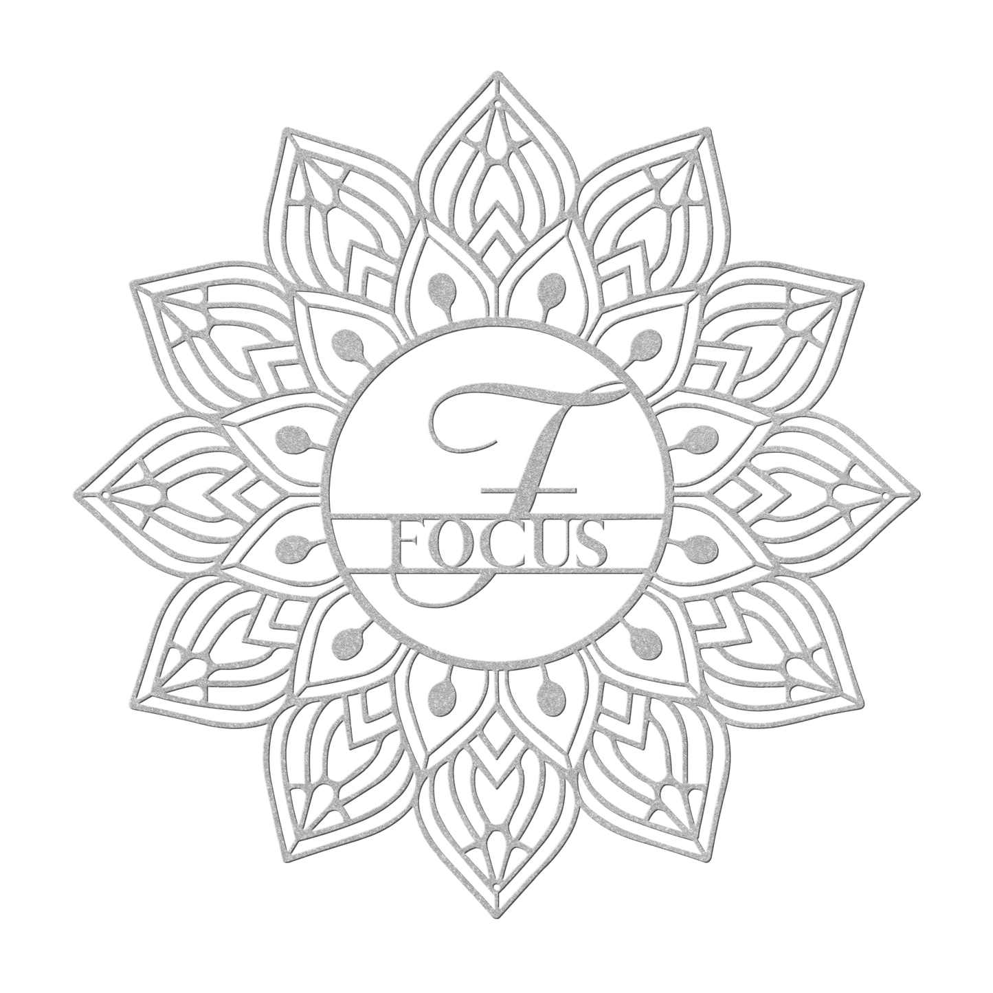 Mandala Focus Metal Wall Art - MAIKERU STUDIO
